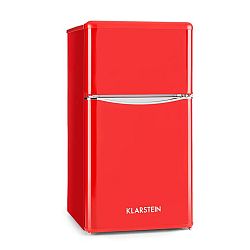 Klarstein Monroe Red, kombinovaná chladnička, 61/24 l, energet. trieda F, Retrolook, červená