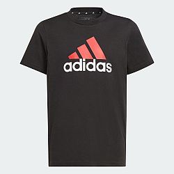 ADIDAS Detské tričko na fitness čierno-červené s logom 9-10 r 140 cm