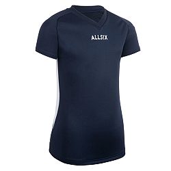 ALLSIX Dievčenský volejbalový dres V100 námornícky modrý 14-15 r (160-166 cm)