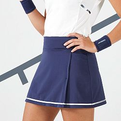 ARTENGO Dámska tenisová sukňa Dry Soft 500 námornícka modrá S