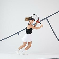 ARTENGO Dámska tenisová sukňa Essentiel 100 biela 2XL
