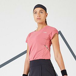 ARTENGO Dámske tričko Dry 500 na tenis ružové M