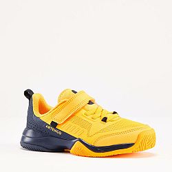 ARTENGO Detská obuv na tenis TS500 Fast suchý zips Sunfire žltá 29