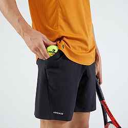ARTENGO Pánske tenisové šortky Dry+ čierne L