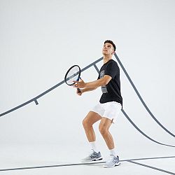 ARTENGO Pánske tenisové šortky Essential+ biele 3XL