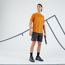 ARTENGO Pánske tenisové tričko s krátkym rukávom Dry Gaël Monfils okrové okrová XL