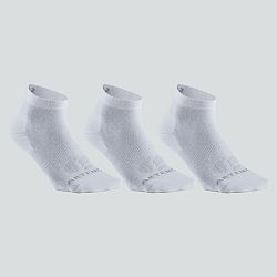 ARTENGO Športové polovysoké ponožky RS160 biele 3 páry biela 43-46
