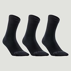 ARTENGO Športové ponožky RS 160 vysoké 3 páry čierne 47-50