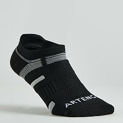 ARTENGO Športové ponožky RS 560 nízke 3 páry čierno-sivé 35-38