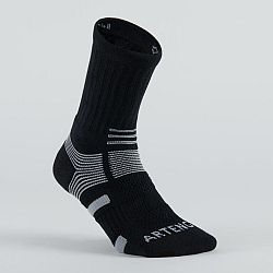 ARTENGO Športové ponožky RS 560 vysoké 3 páry čierno-sivé čierna 47-50