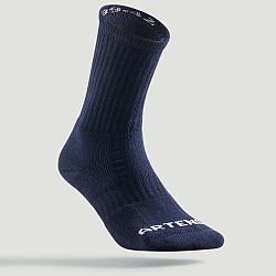 ARTENGO Tenisové ponožky RS 500 vysoké 3 páry tmavomodré 35-38