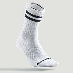 ARTENGO Tenisové ponožky RS 500 vysoké biele (3 páry) biela 35-38