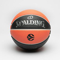 Basketbalová lopta veľkosť 7 - Spalding TF1000 Euroleague oranžovo-čierna 7