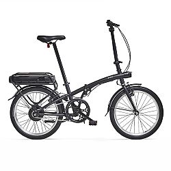 BTWIN Skladací elektrický bicykel E-FOLD 100 čierny