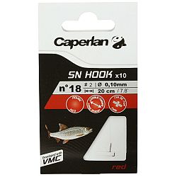 CAPERLAN Montované rybárske háčiky SN Hook červené 22