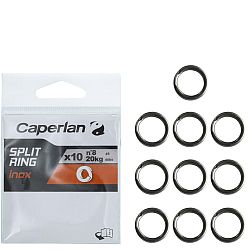 CAPERLAN Rybárske krúžky Split Ring nerez 6 mm