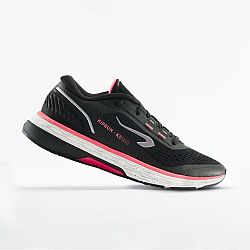 Dámska bežecká obuv Kiprun KS500 čierno-ružová čierna 38
