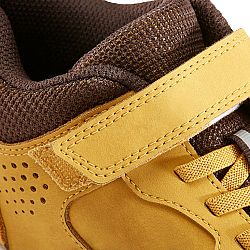 DECATHLON Detská obuv so suchým zipsom kožená Protect 560 okrová 34