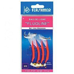 FLASHMER Nadväzec Fluoline so 4 háčikmi č. 2/0 na morský rybolov 2_SLASH_0