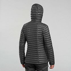 FORCLAZ Dámska páperová bunda MT100 na horskú turistiku s kapucňou do -5 °C čierna S