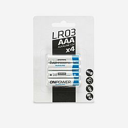 FORCLAZ Súprava 4 alkalických batérií LR03 - AAA šedá .