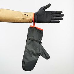 FORCLAZ Trekingové nepremokavé vrchné rukavice MT500 čierne ML