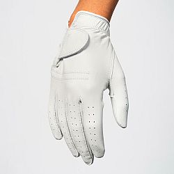 INESIS Dámska golfová rukavica CABRETTA 900 pre ľaváčky biela M