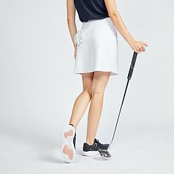 INESIS Dámska golfová sukňa so šortkami WW500 biela S