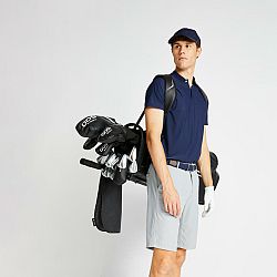 INESIS Pánska golfová polokošeľa Ultralight tmavomodrá 2XL