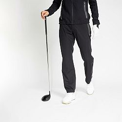 INESIS Pánske golfové nohavice do dažďa RW500 čierne L (L33)