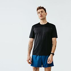 KALENJI Pánske bežecké tričko Run Dry+ Breath priedušné a s vetraním čierne M