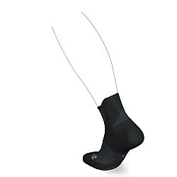 KIPRUN Bežecké ponožky RUN900 Strap hrubé čierne šedá 43-44