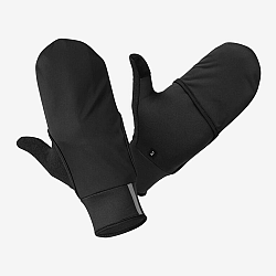 KIPRUN Bežecké rukavice Evolutiv V2 so všitým palčiakovým návlekom čierne M