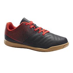 KIPSTA Detská futsalová obuv 100 čierno-červená čierna 36