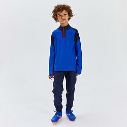KIPSTA Detské futbalové nohavice Viralto modro-oranžové modrá 12-13 r (151-160 cm)