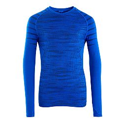 KIPSTA Detské spodné tričko na futbal Keepdry 500 s dlhými rukávmi modré 12-13 r (151-160 cm)