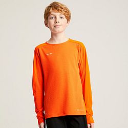 KIPSTA Detský futbalový dres s dlhým rukávom Viralto Club oranžový oranžová 7-8 r (123-130 cm)