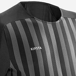 KIPSTA Futbalový dres Viralto Solo s krátkym rukávom čierny prúžkovaný čierna S