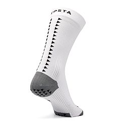 KIPSTA Krátke protišmykové futbalové ponožky VIRALTO II MiD biele 43-44