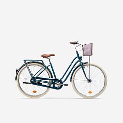 Mestský bicykel Elops 540 nízky rám tyrkysová L-XL