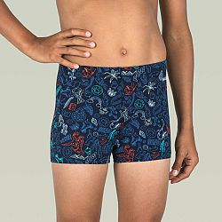 NABAIJI Chlapčenské boxerkové plavky Fitib Saur tmavomodré 14-15 r (161-172 cm)