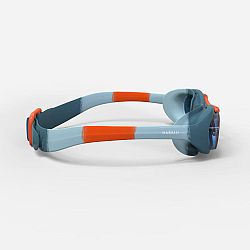 NABAIJI Detské plavecké okuliare XBASE číre sklá zeleno-oranžové modrá S