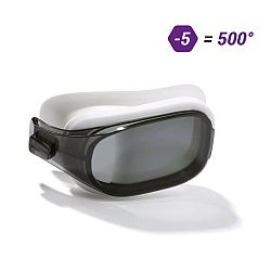 NABAIJI Plavecké okuliare Selfit dioptrické s dymovými sklami veľkosť L -5 biela