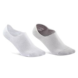 NEWFEEL Členkové ponožky 2 páry bielo-sivé biela 39-42