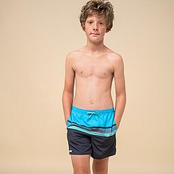 OLAIAN Chlapčenské plážové šortky 100 modré 8-9 r (131-140 cm)