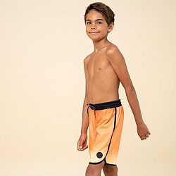OLAIAN Chlapčenské plážové šortky 500 oranžové oranžová 10-11 r (141-150 cm)