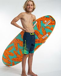 OLAIAN Chlapčenské plážové šortky 900 Tween modrá 8-9 r (131-140 cm)