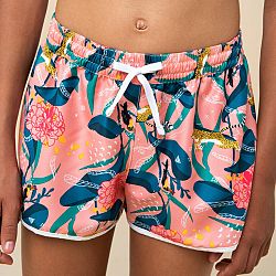 OLAIAN Dievčenské plážové šortky 100 Katy ružové 10-11 r (141-148 cm)