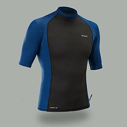 OLAIAN Pánske lykrovo-neoprénové termo tričko s UV ochranou na surf s krátkym rukávom modrá S