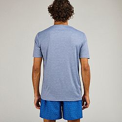 OLAIAN Pánske tričko s ochranou proti UV na surfovanie s krátkym rukávom sivé šedá 2XL